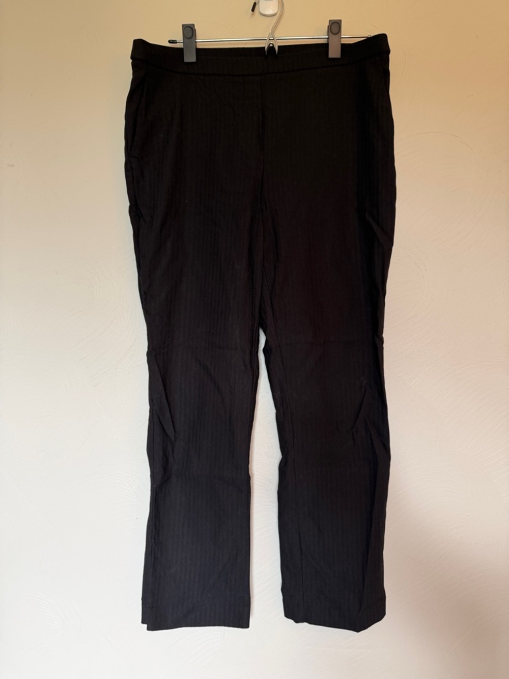 Jules & Leopold Black Cropped Straight-Leg Pants